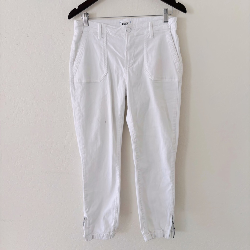 PAIGE‎ White Women’s Ankle Zip Jeans Stretchy Size 29
